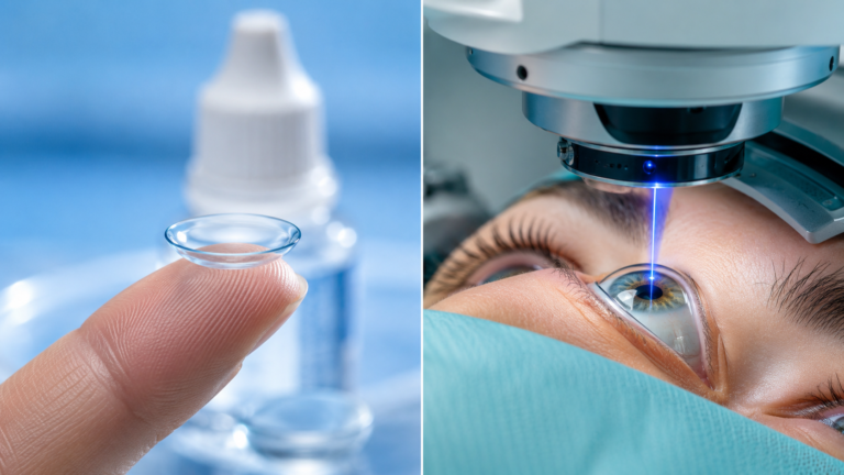 Kontaktlinsen oder Augenlasern – was ist die bessere Wahl für dich?