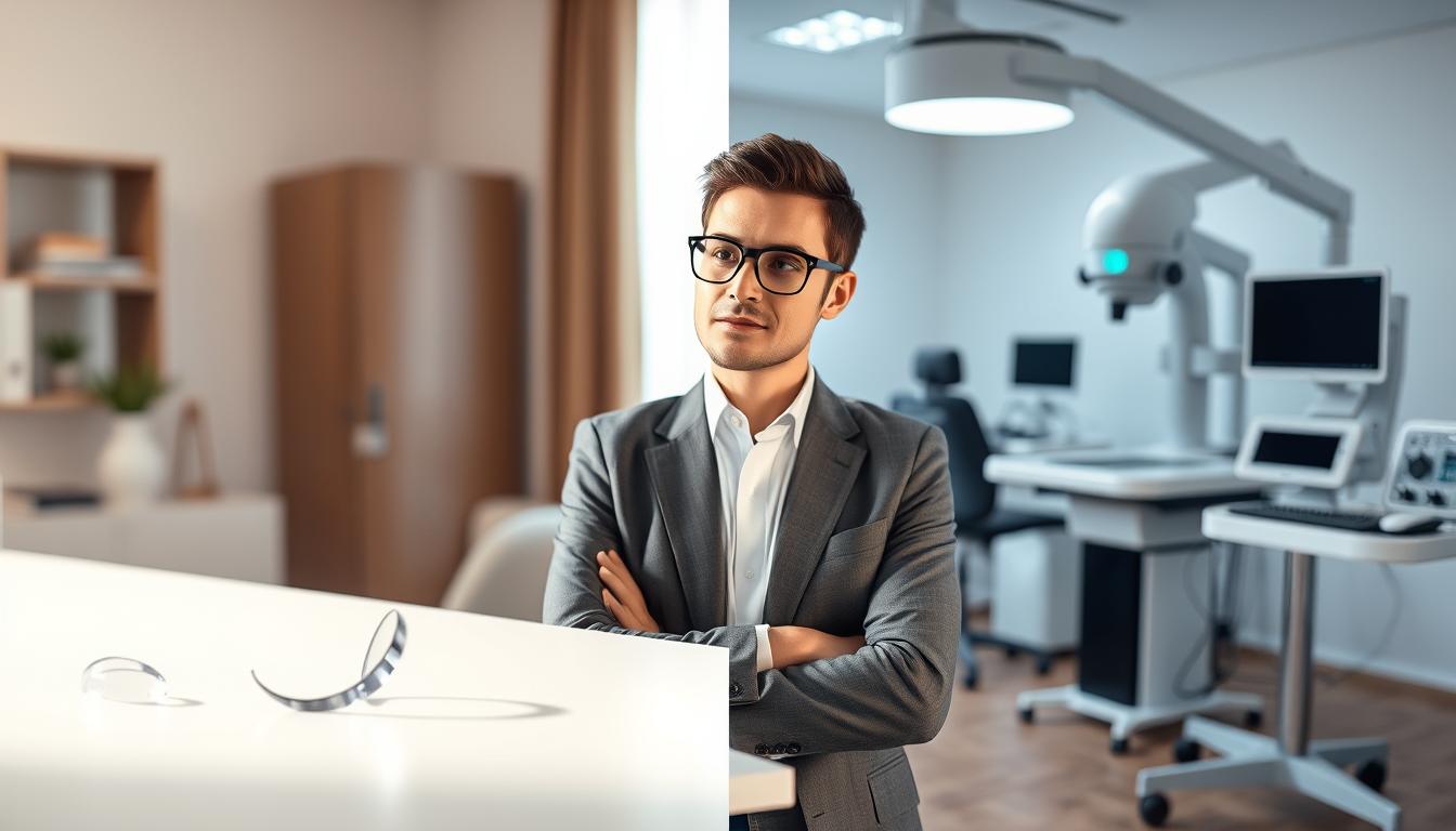 Kontaktlinsen oder Augenlasern