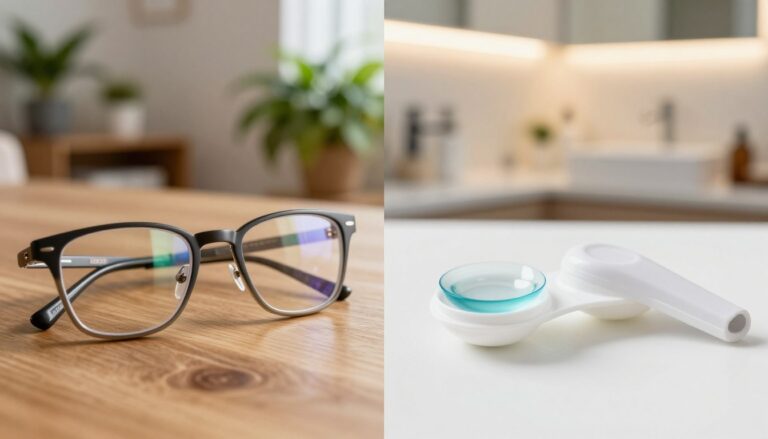 Kontaktlinsen vs. Brille