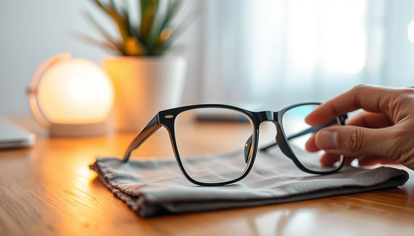 brille putzen